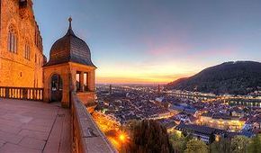 Sunset Heidelberg Schlossterrasse